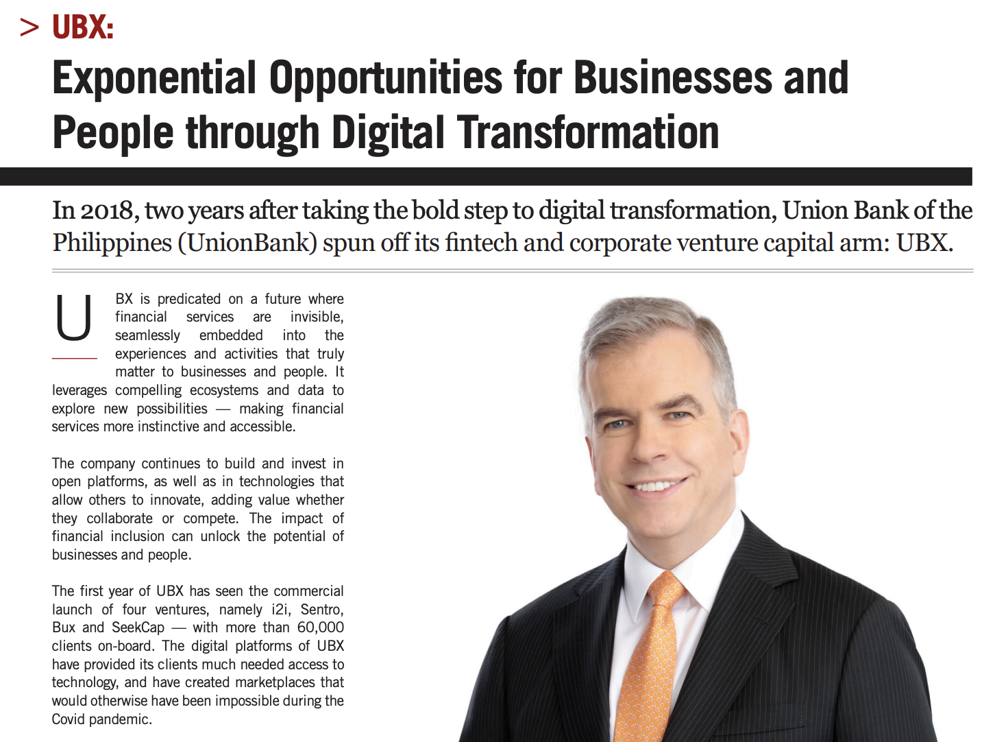 Exponential Opportunities for Businesses and People through Digital Transformation | UBX Philippines News
